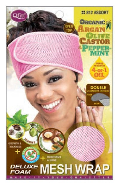 MM812/813 M&M ORGANIC DELUXE FORM MESH WRAP CAP - ASST/BLACK