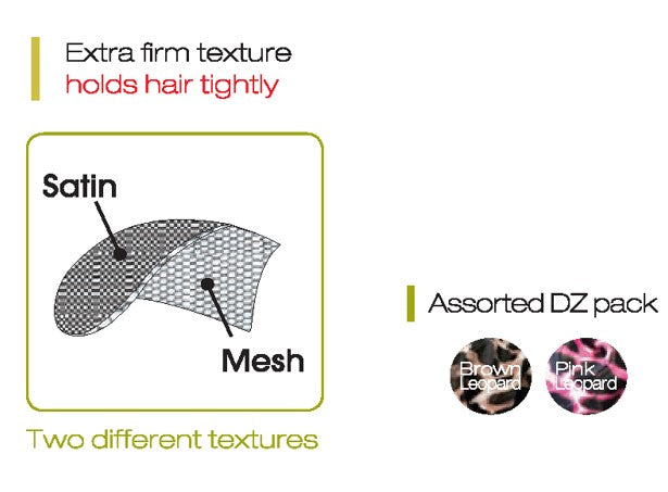 MM8491 M&M PATTERNED MESH WRAP ASSORT