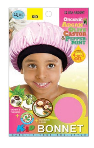 MM852/853 M&M ORGANIC KID BONNET ASST/BLACK