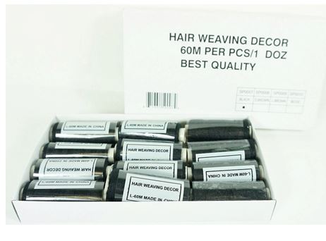 SP0007 THREAD BLACK/D.BROWN 60M