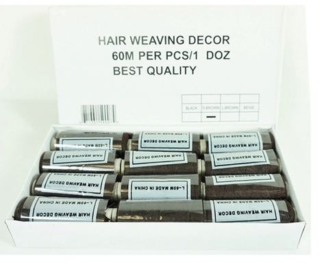 SP0007 THREAD BLACK/D.BROWN 60M
