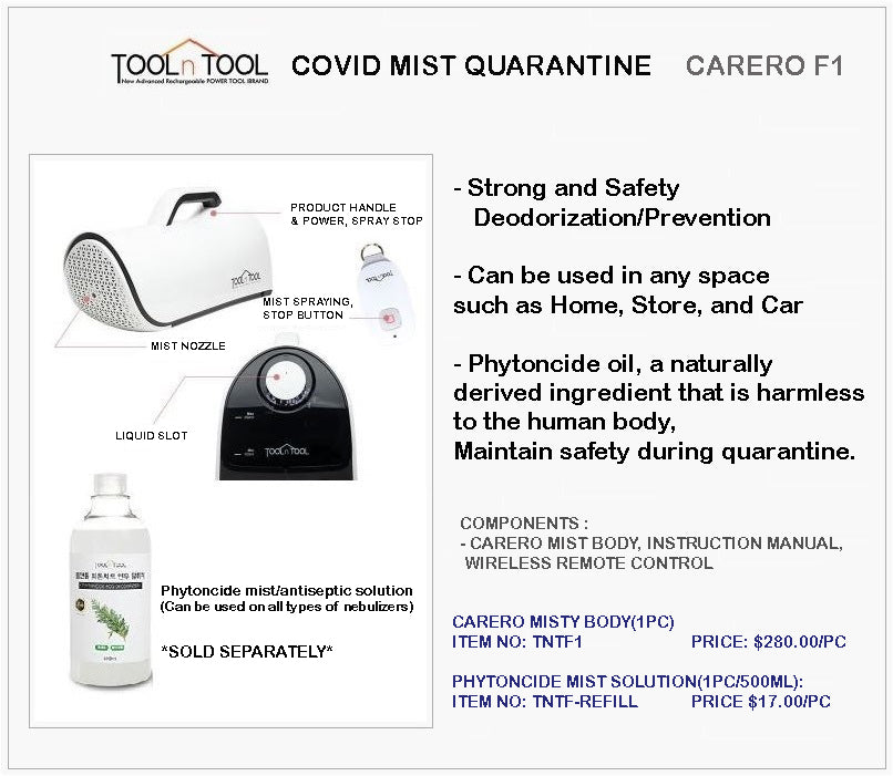 TNTF : Authentic Smoke Fog Spray Disinfectant Machine - Air Purifier & Surface Sanitize