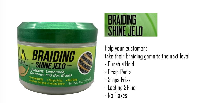 UNI50 VIA NATURAL NEW BRAIDING GELO 8oz (6pcs/pack)
