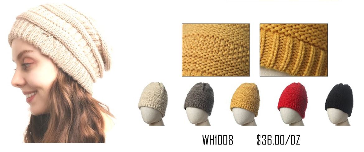 WH1008 ASSORT -WINTER HAT