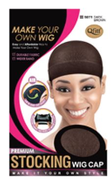 MM5002/MM5000 SILICON STOCKING WIG CAP-BROWN/L.BROWN