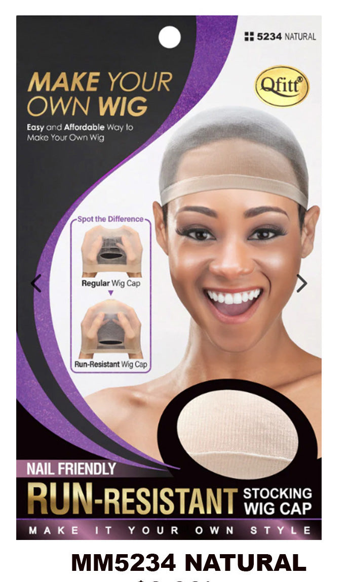 DZ)NAIL FRIENDLY RUN RESISTANT STOCKING WIG CAP