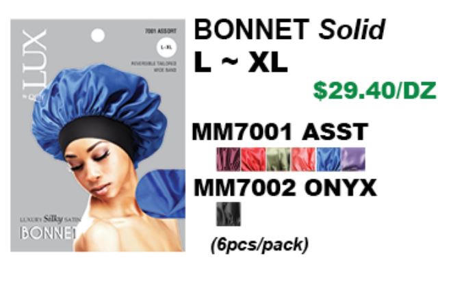 SOLID BONNET SILKY SATIN