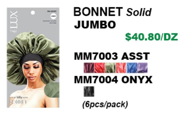 SOLID BONNET SILKY SATIN