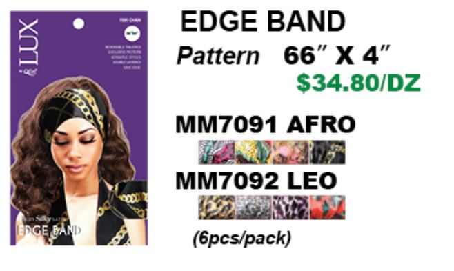 PATTERN EDGE BAND SILKY SATIN
