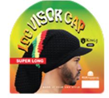 MM989 M&M LOC VISOR SUPER LONG CAP/TUBE - BLACK