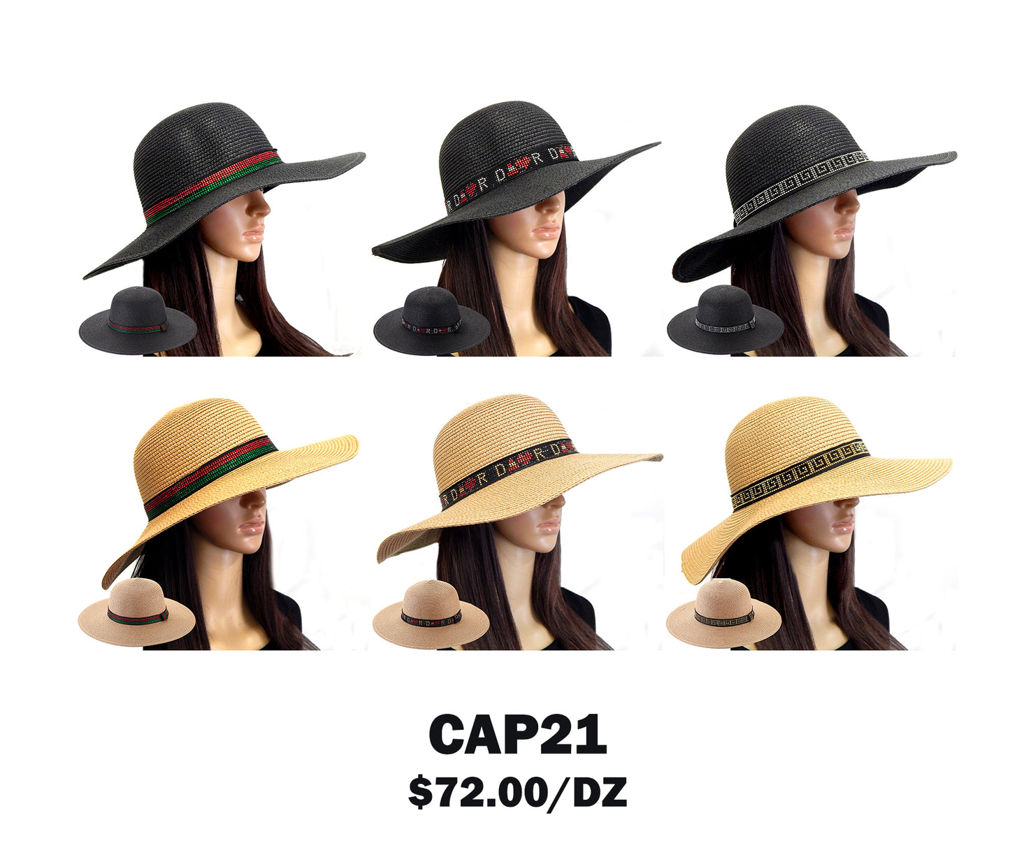 SUMMER FLOPPY STRAW HAT