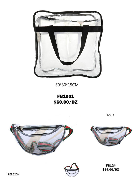 CLEAR TOTE BAG & FANNY PACK