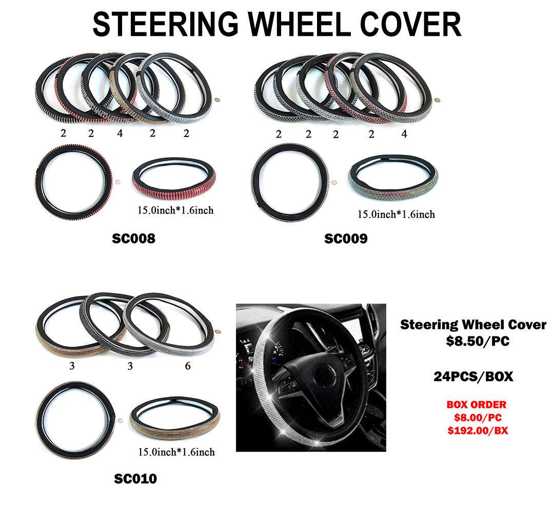 BLING BLING STEERING WHEEL COVER
