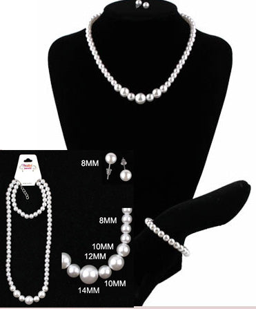 NECKLACE SET WHITE #NK0305