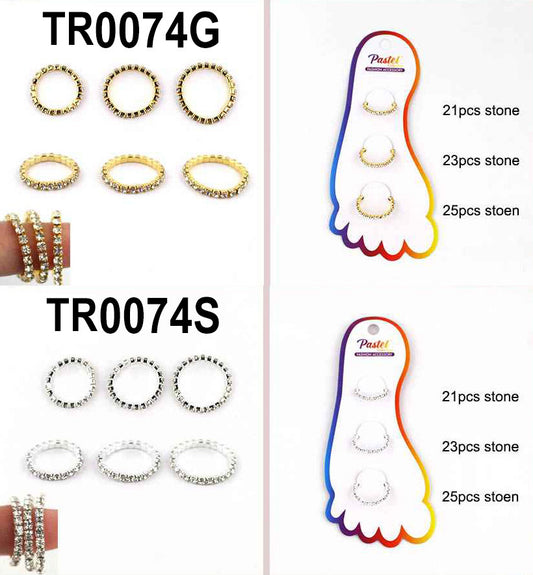 DZ) TOE RING #TR0074GOLD,SILVER