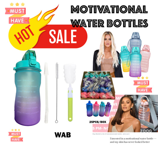 MOTIVATIONAL WATER BOTTLE (1PC)