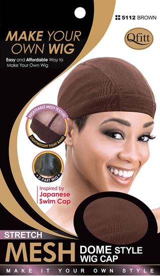 MM5112/5122 M&M STRETCH MESH DOME CAP-BROWN REGULR/X-LARGE
