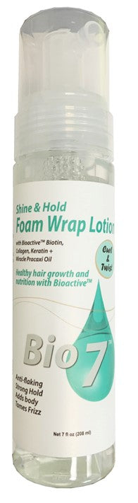 BNOSF  PC) BIO7 SHINE&HOLD FOAM WRAP 7oz [12PCS/CS]