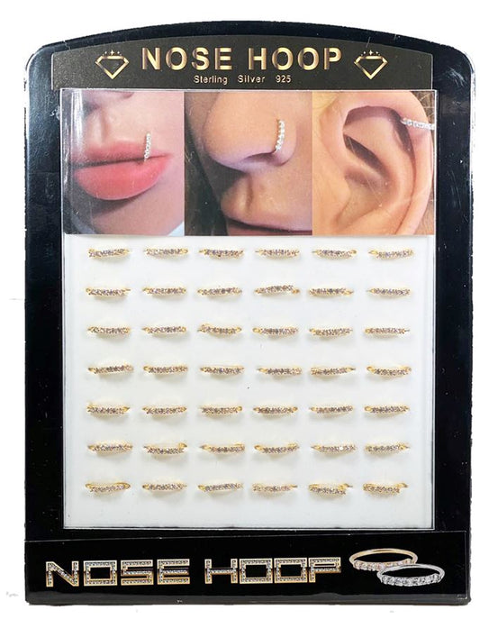 CHNG CUBIC NOSE HOOK SET GOLD
