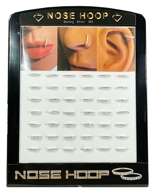 CHNS CUBIC NOSE HOOK SET SILVER