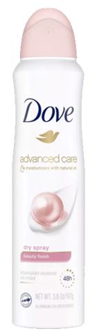 DS DOVE BODY SPRAY 8 TYPES