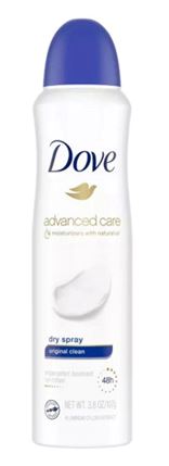 DS DOVE BODY SPRAY 8 TYPES