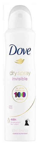 DS DOVE BODY SPRAY 8 TYPES