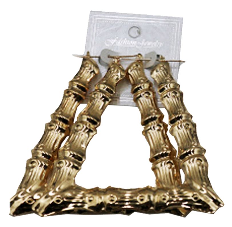 E36G GOLD BAMBOO EARRING