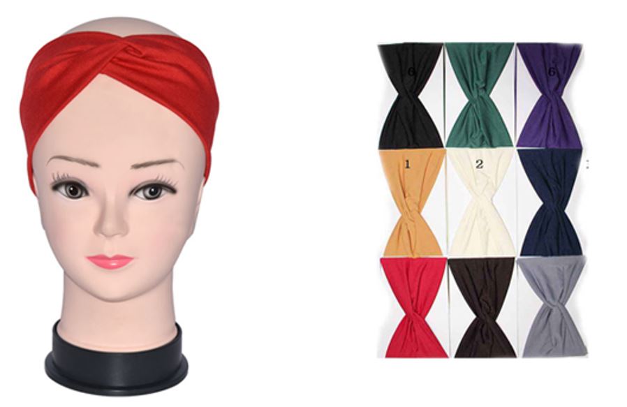 J021B~J022C TWIST HEAD BAND 4 TYPES