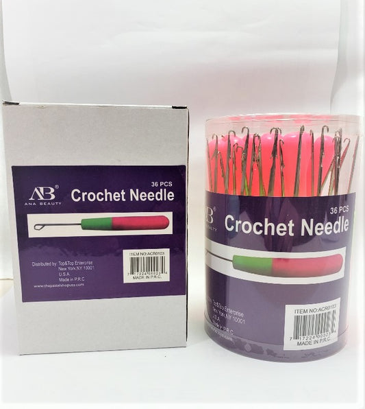 GCN36, JAR) CROCHET NEEDLE 36PC