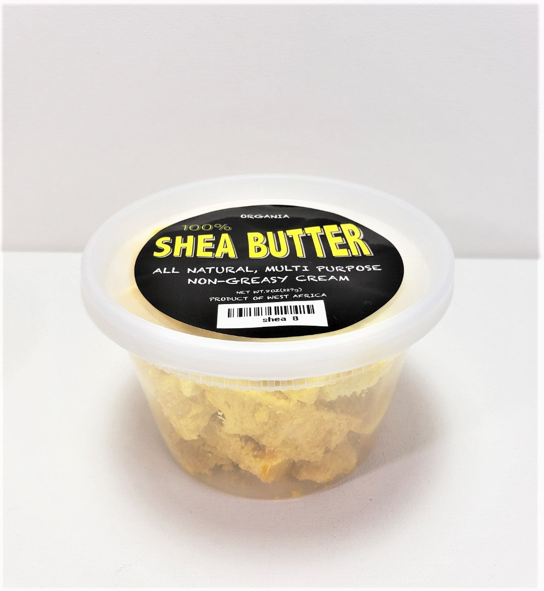 ORG102, JAR) 100% ORGANIC 8OZ SHEA BUTTER