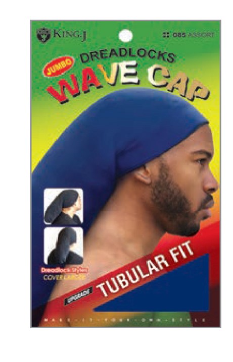 MM085/086 M&M JUMBO DREADLOCKS WAVE CAP -ASSORT/BLACK
