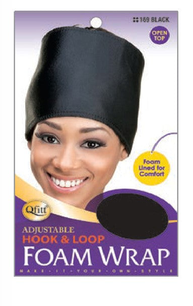 MM168/169 M&M SATIN FOAM WRAP LARGE - ASST/BLACK
