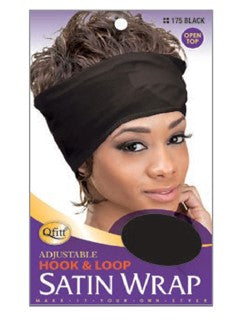 MM174/175 M&M SATIN OPEN WRAP LARGE - ASST/BLACK