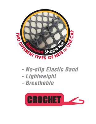 MM5032 CROCHET MICRO BRAID WIGCAP: BLACK