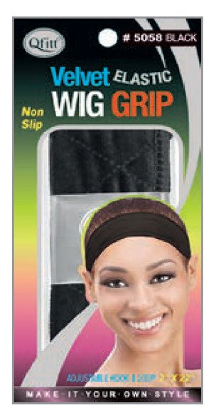 MM5088 SILICONE DOT WIG GRIP 2X22INCH  BLACK
