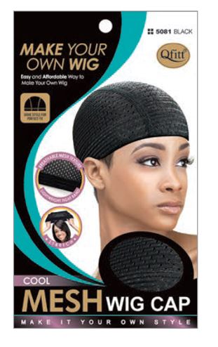 MM5081 COOL MESH WIG CAP BLACK
