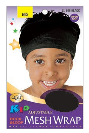 MM545 M&M KID ADJUSTABLE MESH WRAP - BLACK