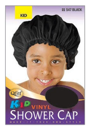 MM546/547 M&M KID VINYL SHOWER CAP - ASST/BLACK
