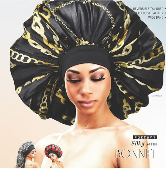PATTERN BONNET SILKY SATIN