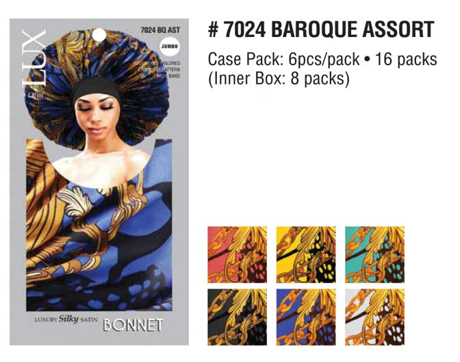 LUXURY SILKY SATIN BONNET JUMBO SIZE 4 COLORS