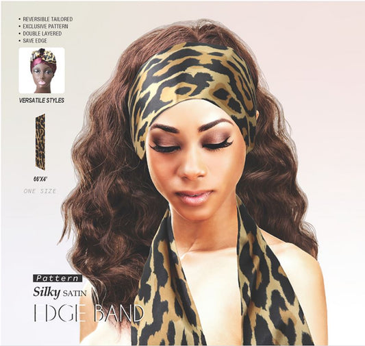 PATTERN EDGE BAND SILKY SATIN