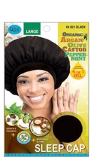 MM820/821 M&M ORGANIC SLEEP CAP LARGE - ASST/BLACK