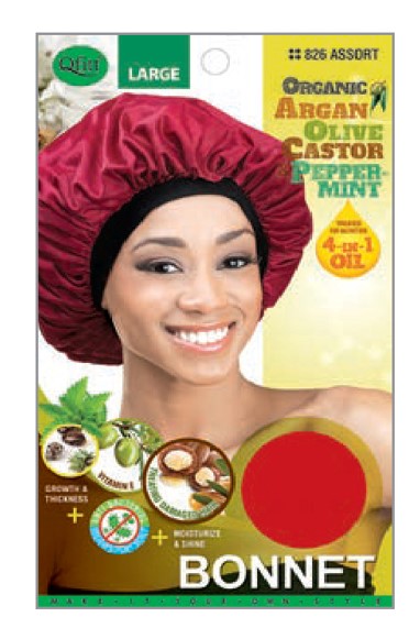 MM826/827 M&M ORGANIC BONNET CAP LARGE - ASST/BLACK