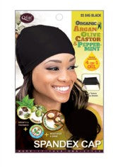 MM844/845 M&M ORGANIC SPANDEX CAP - ASST/BLACK