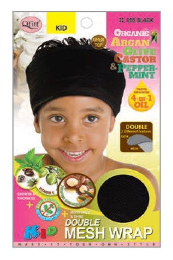 MM854/855 M&M ORGANIC KID DOUBLE MESH WRAP - ASST/BLACK