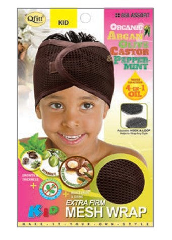 MM858/859 M&M ORGANIC KID FIRM MESH WRAP - ASST/BLACK