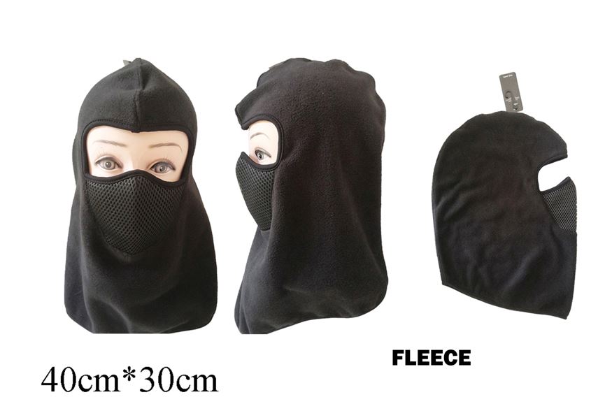 NIN503 FLEECE NINJA MASK ASSORT/BLACK