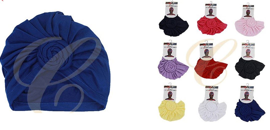 TB30502 TURBAN BLACK/ASSORT/PASTEL