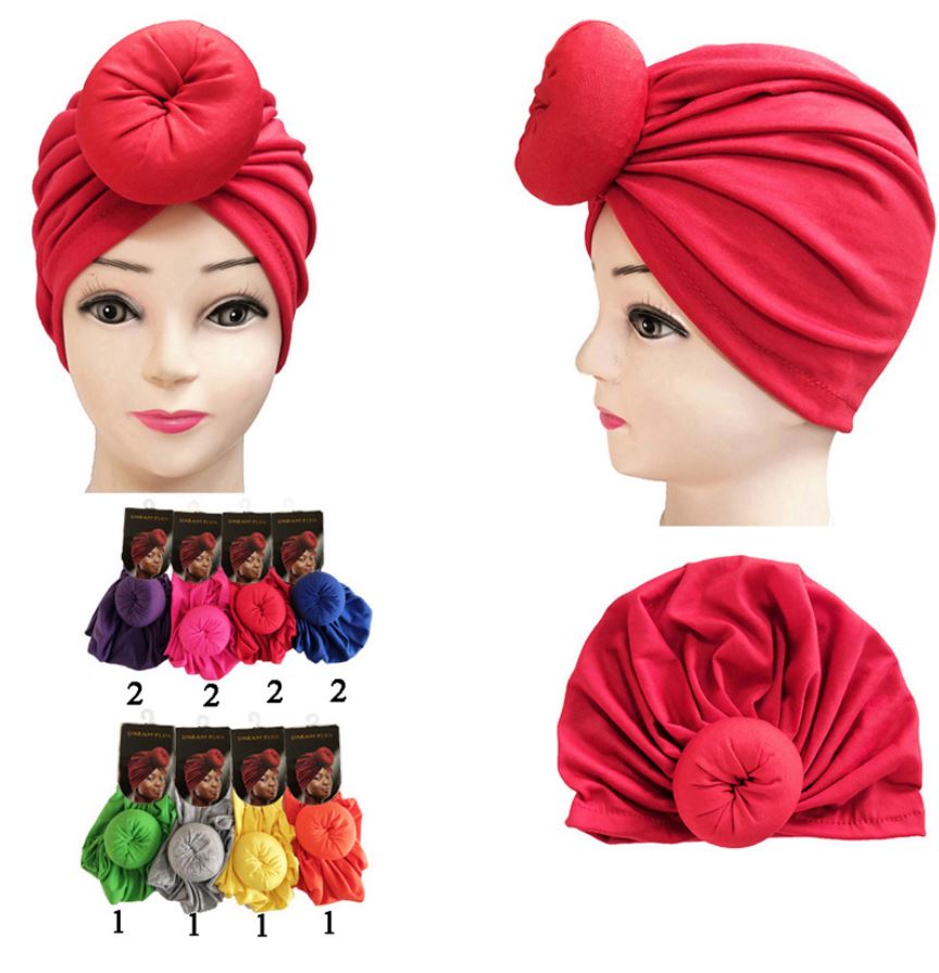 TB30512 TURBAN ASSORT/BLACK